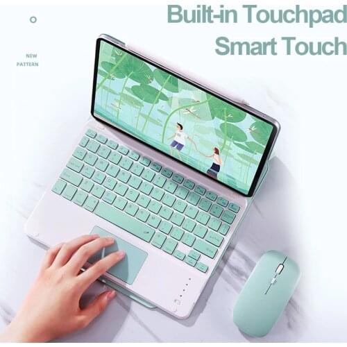 For iPad Pro 11 Case 2020 for iPad Pro 12.9 2020 2018 Air 4 10.9 Magnetic Slim Cover With Bluetooth Touchpad Keyboard Mouse Case