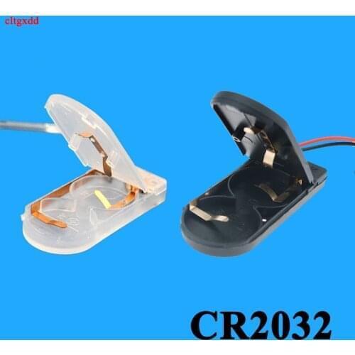 5pcs Black/White CR2032 Button Coin Cell Battery Socket Holder Case Cover With ON/OFF Switch 3V x2 6V Battery Storage Box