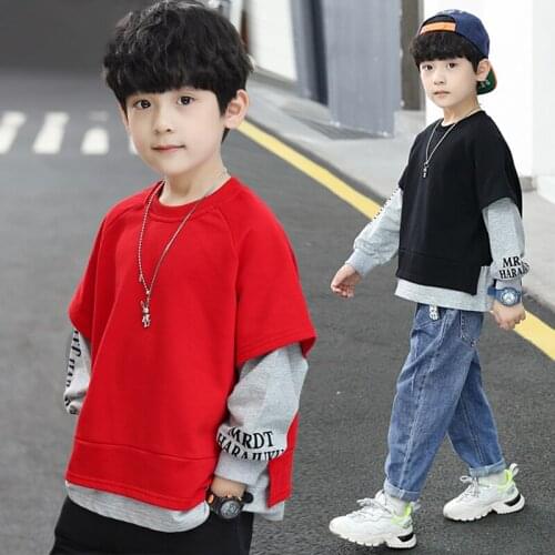 Childrens Sweatshirt For Boys Clothes Kids Hoodies Teens Tops Cotton Long Sleeve Shirts 2021 Spring Autumn Baby Costume