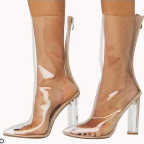 The factory now offers quick sale Amazon wise thick heel breathable crystal heel womens sandals, 42 yards in stock