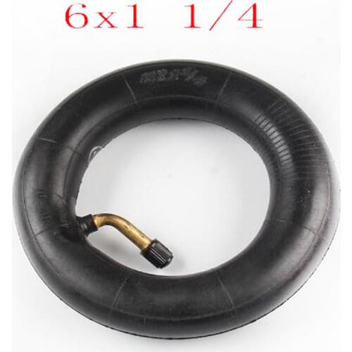 Good quality Inner Tube 6X1 1/4 with a Bent Angle Valve Stem fits many gas electric scooters Motorcycle parts
