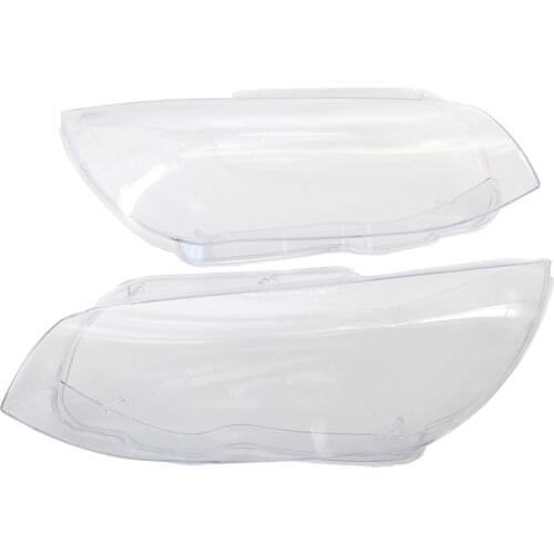 Left and Right Plastic Headlight Lens Cover Fit for BMW E92 E93 2010-2013 63117273212 63117273208 Headlight Parts Accessories