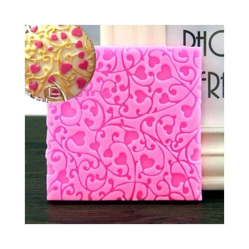 Luyou New Arrival DIY Square Shape Sugar Lace Mould Cake Silicone Mold Fondant Cake Decorating Tools Cake Baking Tools FM645