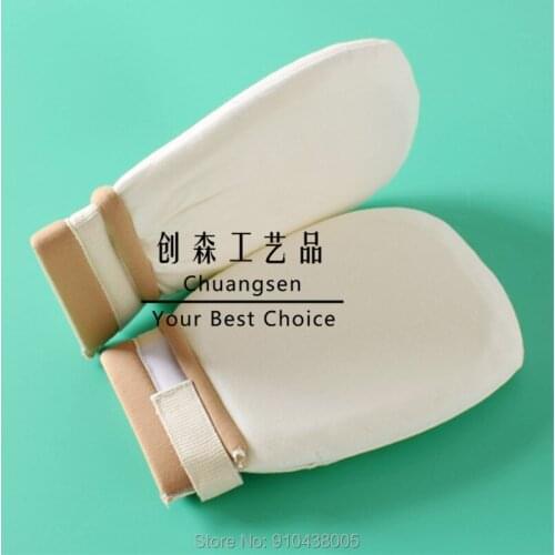 Fashionable 100% real comfortable soft without rope constraint gloves for mental patient and manic patients, health aid glove