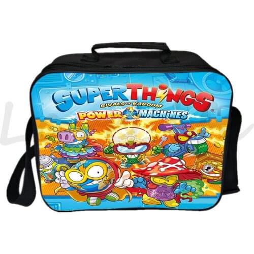 Cartoon Super Zings Lunch Bag Children Picnic Cute Bags Student Lunch Box Handbag Anime Lunch box Superzings Food Insulation Bag