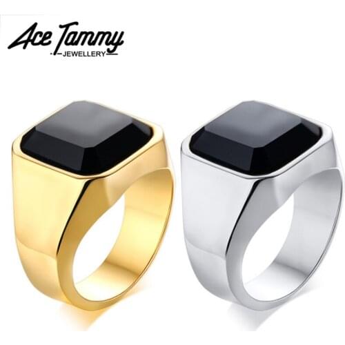 Natural Black Carnelian Ring for Men Vintage Stainless Steel Ring Silver Carnelian Ring Band US size 7-12