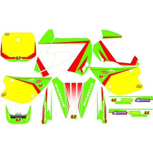 For Kawasaki 80 KX Motocross Team 3M STICKERS GRAPHICS BACKGROUNDS DECALS For Kawasaki KX80 1994 1995 1996 1997 1998 1999 2000