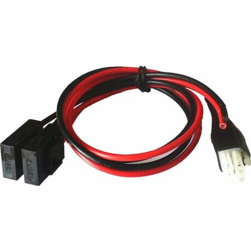 New 1M 30A Fuse Short Waved DC Power Supply Cord Cable For Yaesu FT-857D FT-897D IC-725A Radio Accessories Repair
