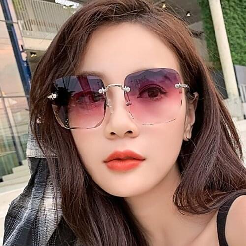 UV400 fashion square trendy shades big frame luxury oversize mirrored gradient Men Women Sunglasses Oculos de sol