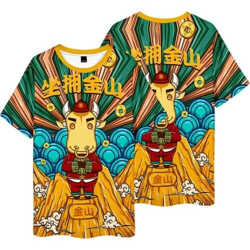 Couple Chinese Style T-Shirt O-Neck Soft Breathable T-shirt Hot sale New Short Sleeve Tees XXS-4XL