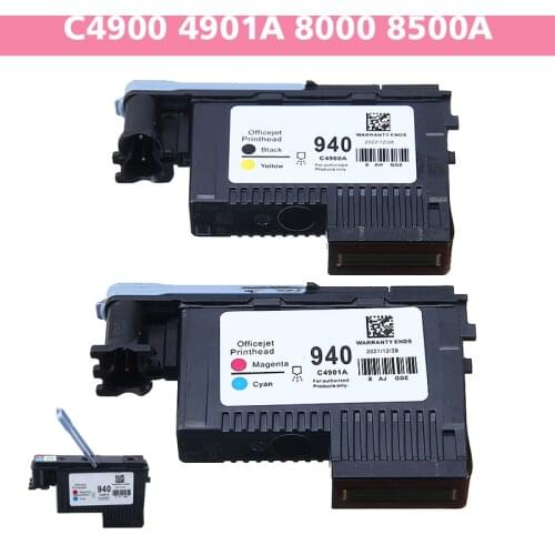 2pcs Printhead Fit For HP 940 C4901A C4900A OfficeJet Pro 8000/8500/8500a A910a/8500a Plus A910g Set