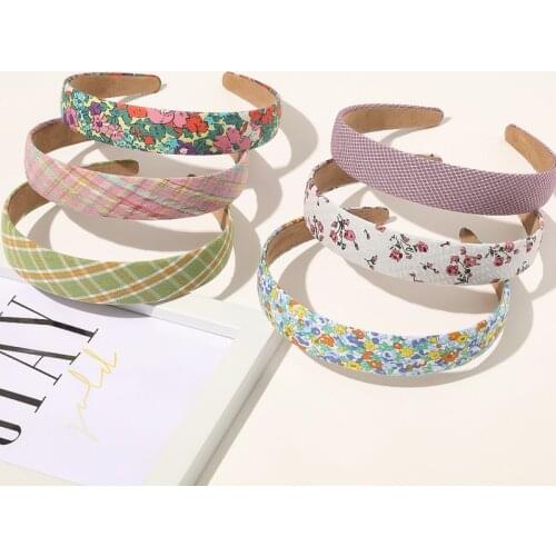 1PC Female Sweet Floral Cross Hairband Headband Turban for Women Lady Wide Plastic Hair Hoop Bezel Hair Bands Accessories