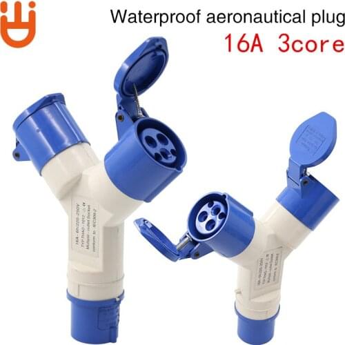 Industrial plug connector 3-core 16A split multifunction aeronautical plug waterproof and explosion-proof