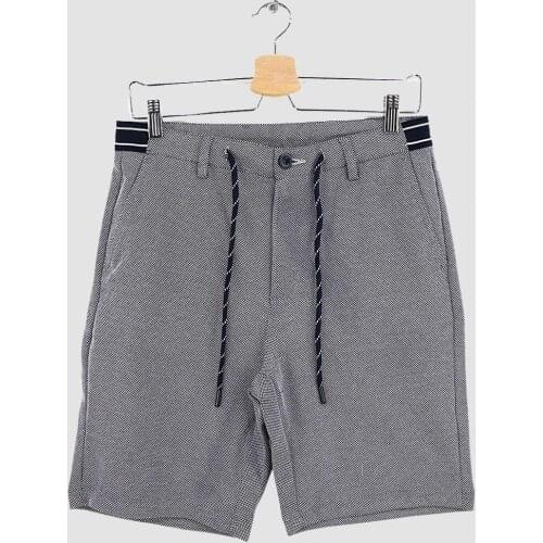 Premium Design Straight Casual Mens Linen Shorts Anthracite