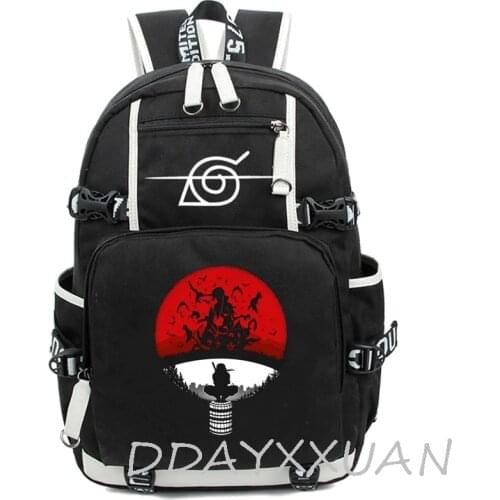 Anime Cosplay Backpack Akatsuki Sharingan Student School Shoulder Bag Teentage Laptop Travel Rucksack