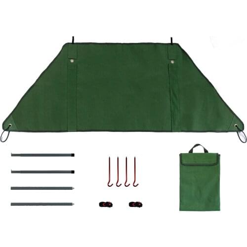 Folding Camping Windscreen Windshield Outdoor Picnic Windproof Curtain Screen Stove Windbreak with Carrying Bag for Camping