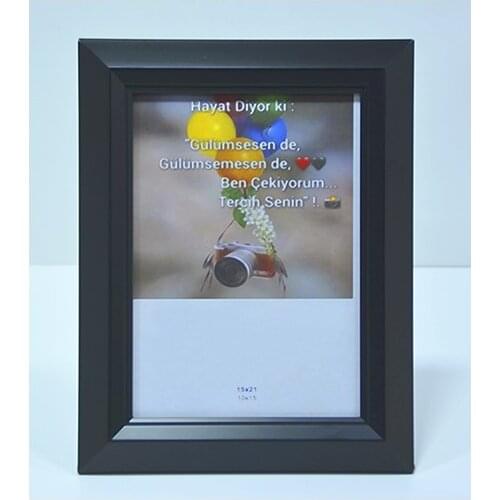 Modern Picture frame Mdf-Baskı-Ev-Ofis-Okul-Doğumgünü-15X21 Black фоторамка коллаж Photo frame