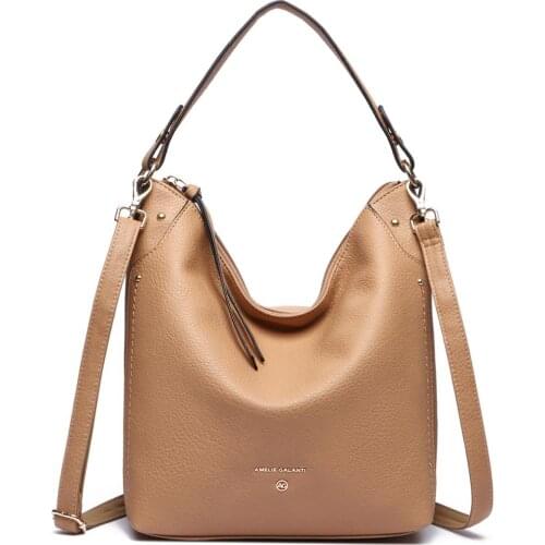 Fashion Lightweight Hobo Handbag Purse for Women, Soft Vegan Leather Shoulder Tote Bag Crossbody Bucket Bag