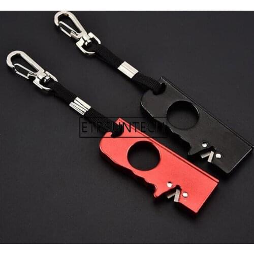 Small Size Pocket Knife Sharpener with Keychain Portable Outdoor Camping Fishing Hunting