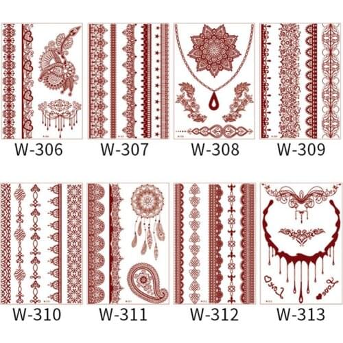 Waterproof Lace Geometric Tattoo Sticker Party Choker Temporary Body Art Decal