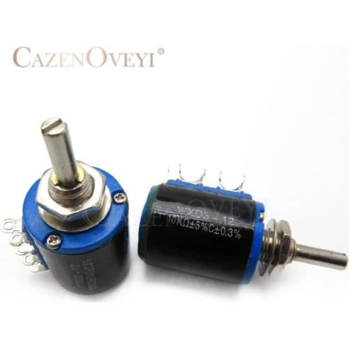 1PCS WXD3-12-1W 100 220 470 1K 2K2 3K3 4K7 10K 22K 33K 47K Ohm 100R 220R 470R 2.2K 3.3K 4.7K WXD3-12 1W Wirewound Potentiometer