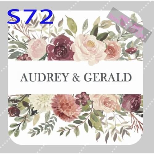 120 Pieces,Square Wedding Stickers Custom Personalized, Invitations, Candy Favors Gift Boxes Labels, Birthday, Logo, Photo