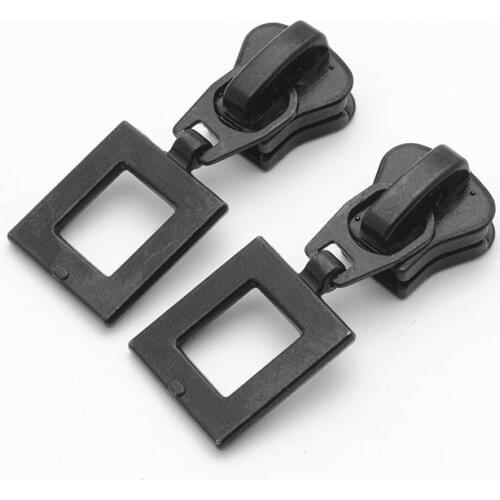 2 pieces geometric shape zipper head puller No. 5 resin zipper pull Textile luggage accessories 5# pull head