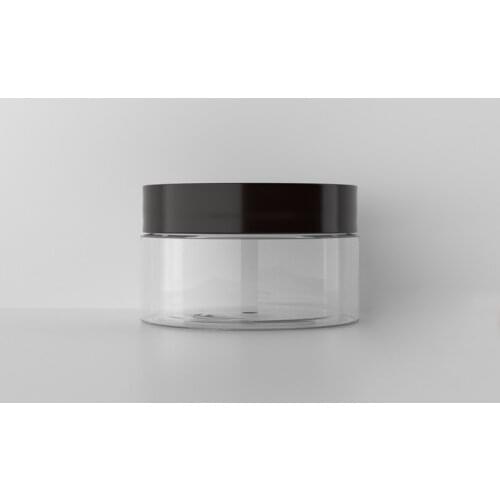 20pcs 100g 150g 200g Empty Transparent Plastic Cosmetic Container Bottle Skin Care Cream Jars Sample Clear Pot Tin Screw Caps