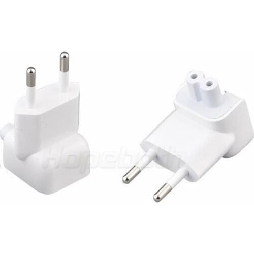 200pcs Wall AC Detachable Electrical Euro EU Plug Duck Head Power Adapter for iPad iPhone USB Charger MacBook