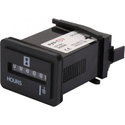 10-80V AC/DC Digital 99999.9 Hours Quartz Hour Meter For Engine Generator Time Counting Waterproof Gauge Car Trucks Mechanical