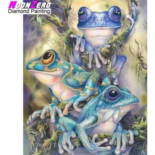 New 5D Diy Diamond Painting Mosaic Cross Stitch Beauty Frogs Needlework Crafts Full Square Diamond Embroidery Cartoon art Print