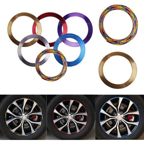 Automobile Car Auto Wheel Rim Protectors Rings Alloy Gators 8 Meter Decor Guard Line Strip Protection Strip Good Quality