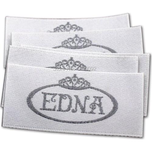 Free shipping custom clothing label/dress embroidered satin tags/shirt tag/sewing labels custom/brand label/ribbon1000 pcs a lot