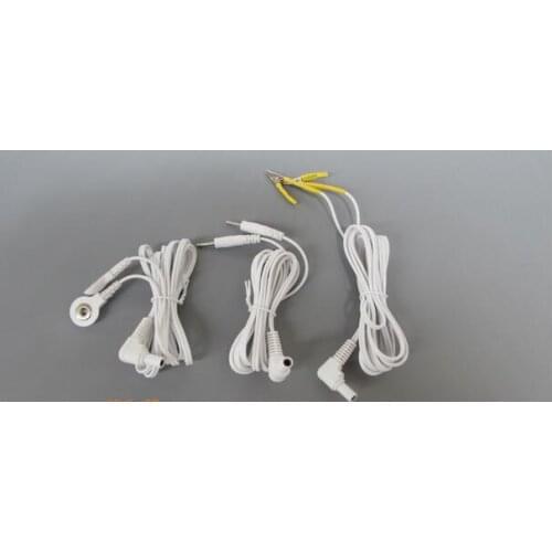 Safety-plug 3.5mm Electrode Lead Wires electronic Alligator Clip Cable wire Acupuncture Needles Clip for Tens HM6805-I device