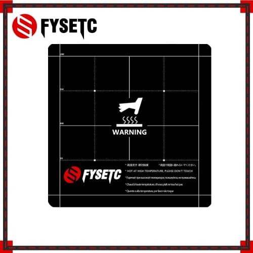 3D Printer Parts Heat Hot Bed Sticker 235x235mm Coordinate Printed Surface Build Sheet For ENDER-3 /3s Tevo Flash