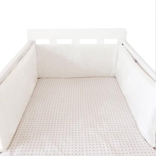 Print Baby Bed Bumper Double-faced Detachable Newborn Crib Around Cot Protector Kids Room Decor cunas para el bebe crib bedding
