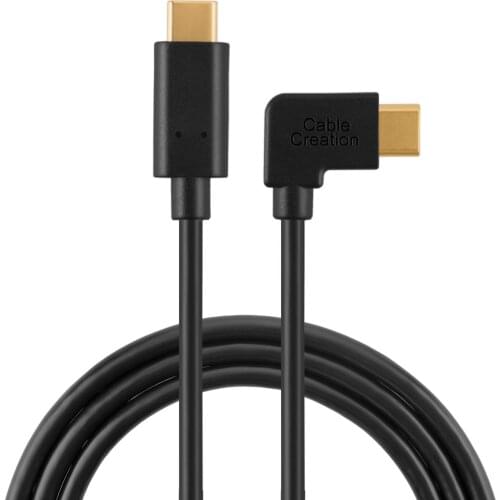 Type USB C Cable, USB 2.0 90degrees Angled USB C-C Cable(3A) for Macbook Pro, Chromebook Pixel, Nexus 5X/6P, Lumia