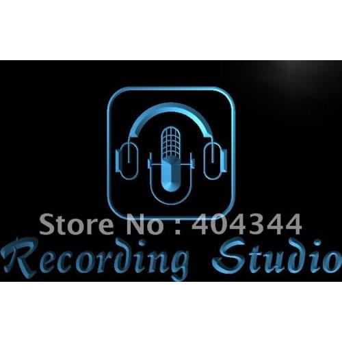 LB801- Recording Studio Microphone Bar LED Neon Light Sign home decor crafts