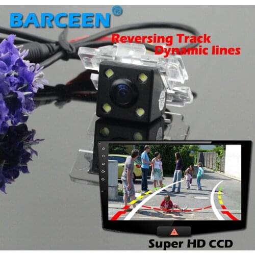 HOT selling for car rarview camera autop bring 4 led and ccd image bring the higest night vision fit for Mitsubishi lancer