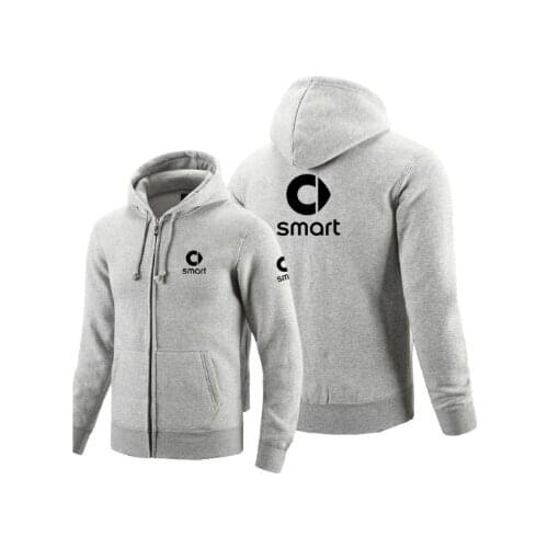 2020 NEW Zipper Hoodies Smart logo Printed Hoodie Fleece Long Sleeve Mans zipper Jacket Sweatshirt