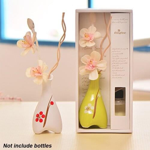 Relieve Stress Essential Oil Aroma Diffuser Set Exquisite Spa Rattan Sticks Purifying Air DIY Office Home Decoration Fragrance