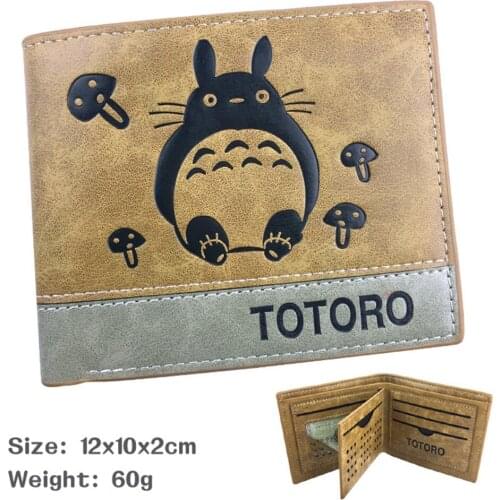 New Anime My Neighbour Totoro PU Wallet Teenager Short Casual Bifold Mens Leather Photo Credit Cards Holder Purses Hot