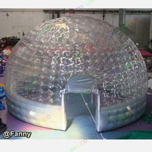 3m/4m/5m transparent inflatable bubble tent PVC dome igloo camping tent Inflatable Hot Tub Spa Solar Dome Cover Tent