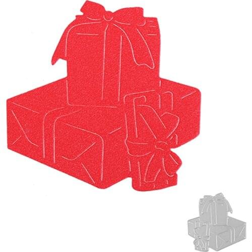 Gift Box Christmas Birthday Card Metal Cutting Dies Mold Scrapbook Craft Mold Template Embossing Paper Mold Making New