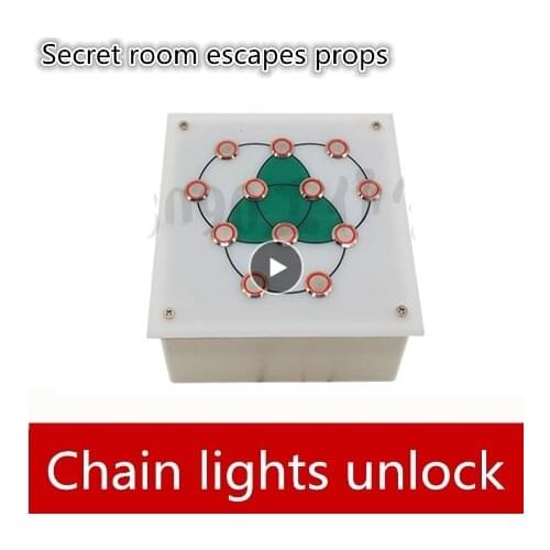 Real life games escape room props Serial lamp Unlock organ props Three continuous ring horror game escape room game