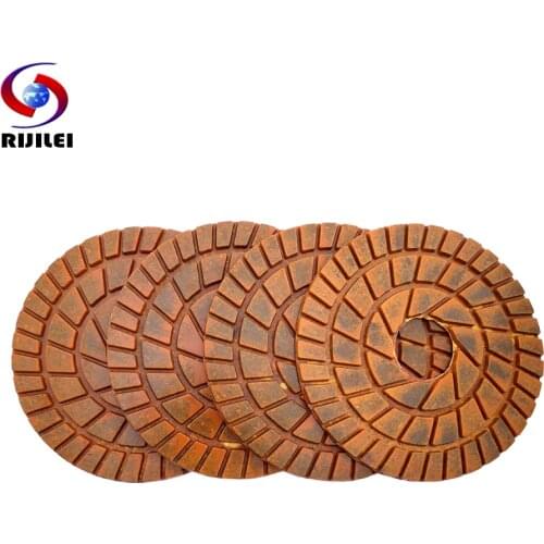 RIJILEI 8Inch Diamond Polishing Pads 200mm Copper Bond Wet Renovate Floor Polishing Pad For Granite Marble Stone Concrete Floor