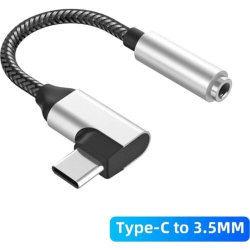 Type-C to 3.5mm Jack Earphone Converter Cable DAC Audio Adapter for Phone Tablet