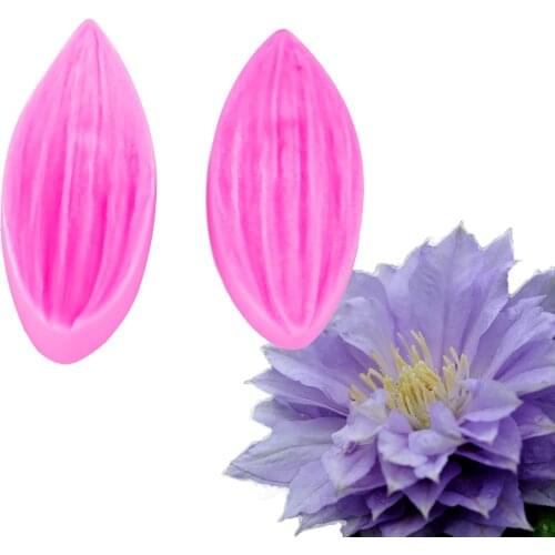 Embossing Flower shape 3D Reverse sugar Molding fondant cake silicone mold for polymer chocolate pastry decoration tools F1123