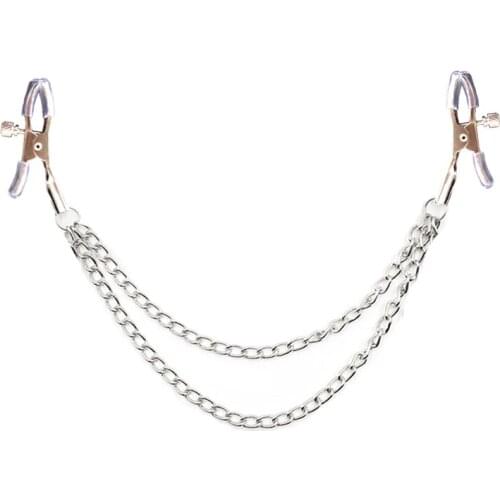 1 pair Sex Breast Nipple Clamp Clips Silver Gold Purple Shaking Clamps Clip Slaves Adult Sex Orgasm comfortable stimulate Toys