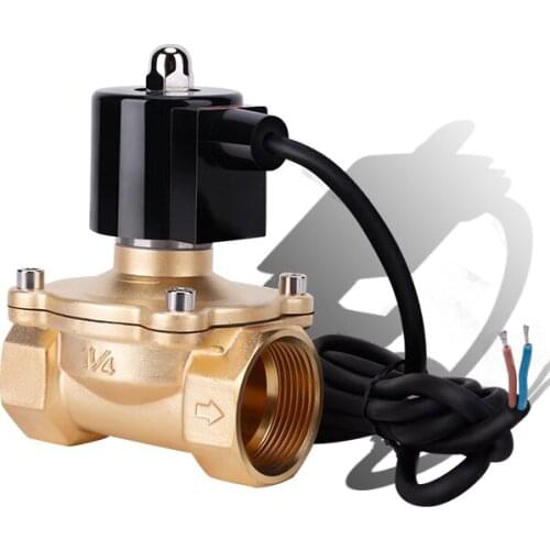 1-1/4" Normally Closed Brass IP68 Waterproof Fountain Solenoid Valve 110V 24V 12V 24v Solenoid Valve For Underwater
